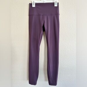 Purple Lululemon Wunder Under 25” Leggings Size 4